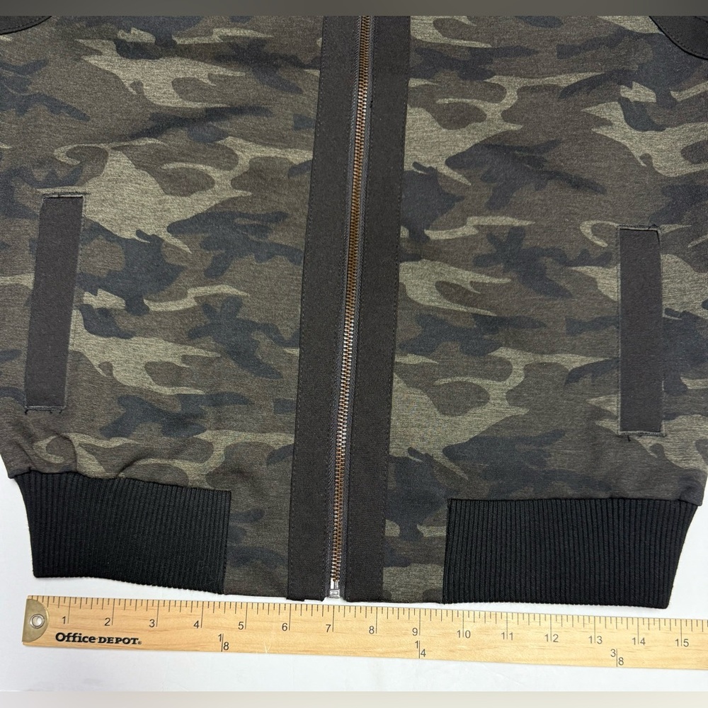 Liverpool Women's Dark Camouflage Bomber Jacket M, olive with black trim - Picture 7 of 16